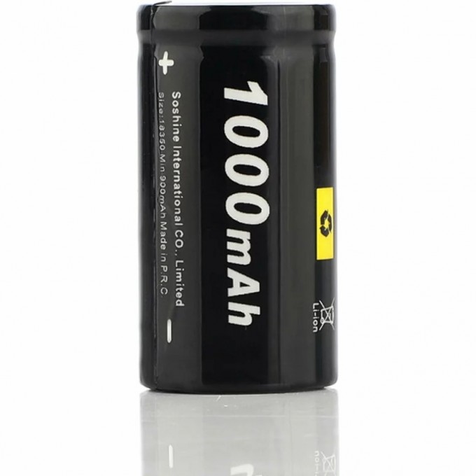 Аккумулятор SOSHINE IMR18350 Li-ion 3.7V 1000mAh 17279