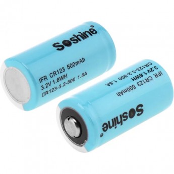 Аккумулятор SOSHINE LiFePO4 CR123 3.2 V 500 mAh 16340